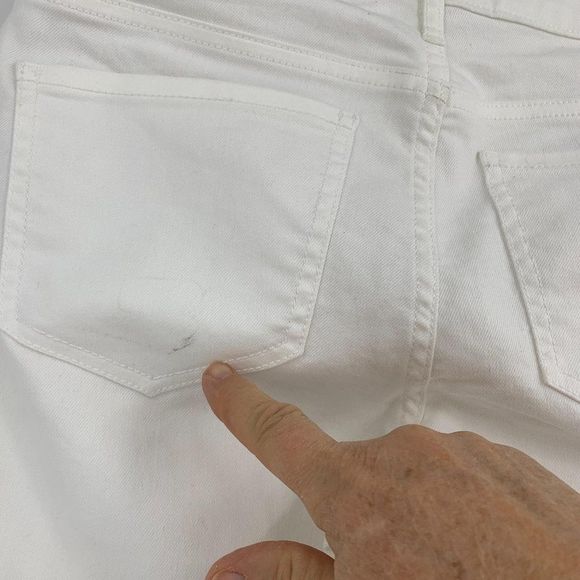 Women's Old Navy Jeans 9738 Sz 6 White Denim Super - Picture 10 of 10